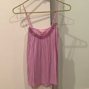 Thank with beaded neckline